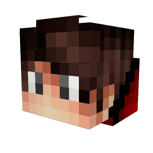 Riku_78 Minecraft avatar head, 3D render