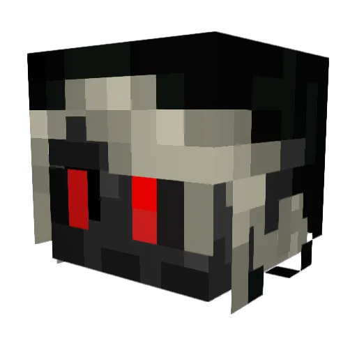 Riku_Darkness Minecraft avatar head, 3D render