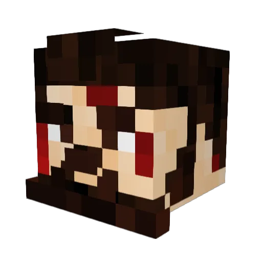 Riku_Rulez_U Minecraft avatar head, 3D render