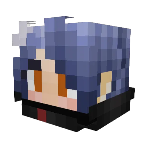 Rikuizm Minecraft avatar head, 3D render