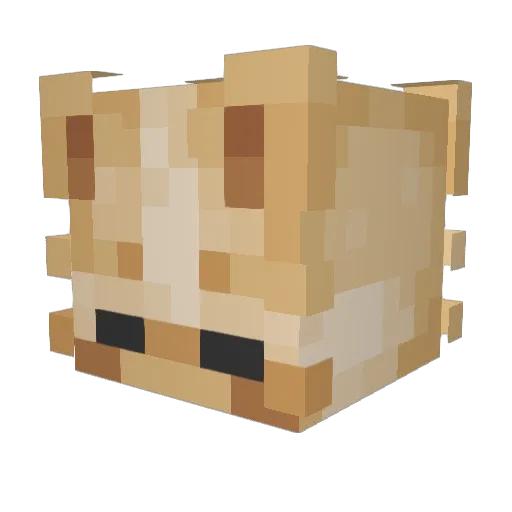 Rikuno211 Minecraft avatar head, 3D render