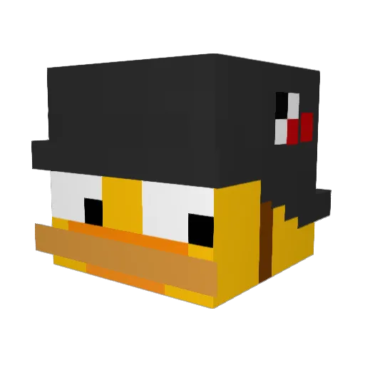 Riledorf Minecraft avatar head, 3D render