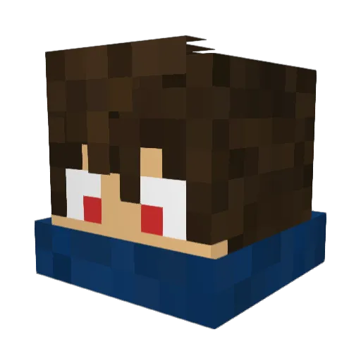 RileexCPS Minecraft avatar head, 3D render