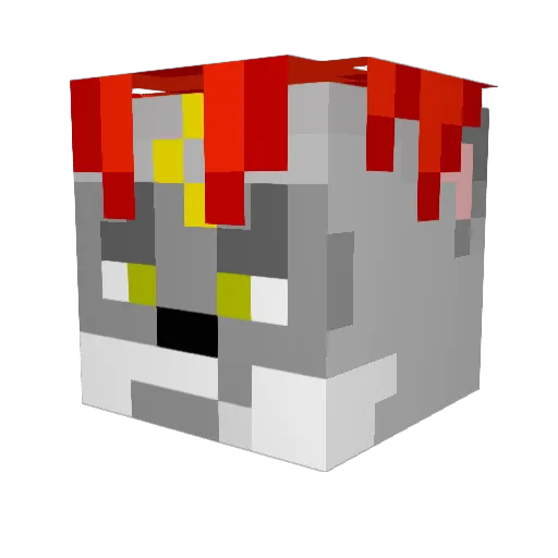 Rilest Minecraft avatar head, 3D render