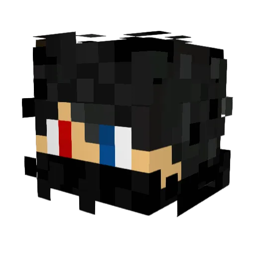 RileyBoy13 Minecraft avatar head, 3D render