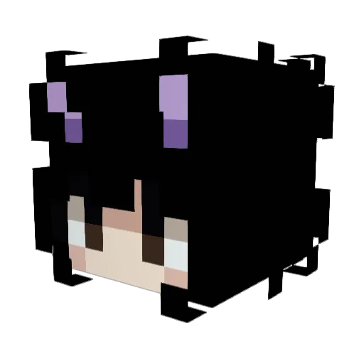 RileyDarling Minecraft avatar head, 3D render