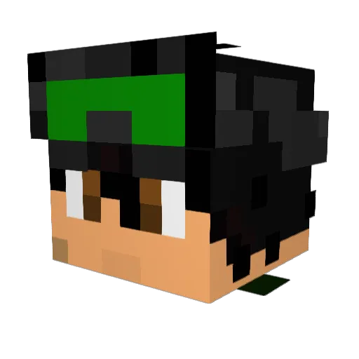 RileyJGamer Minecraft avatar head, 3D render
