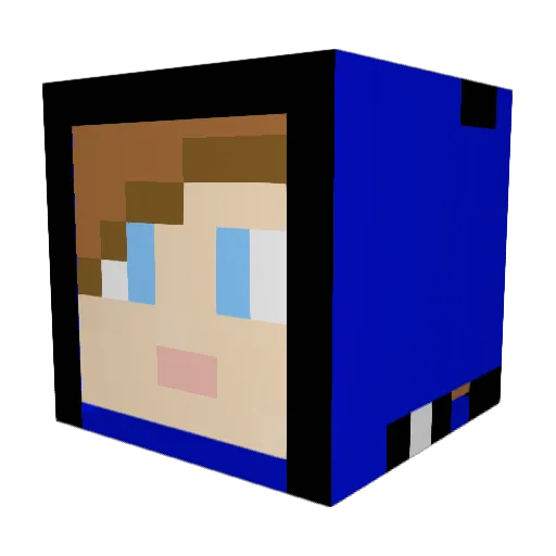RileyRenae Minecraft avatar head, 3D render