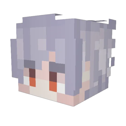 RileyScarf Minecraft avatar head, 3D render