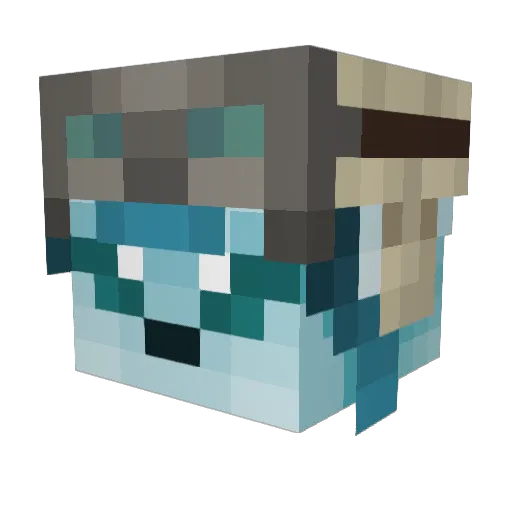 RileyTheFloof Minecraft avatar head, 3D render