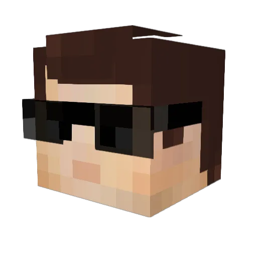 Riley_C Minecraft avatar head, 3D render