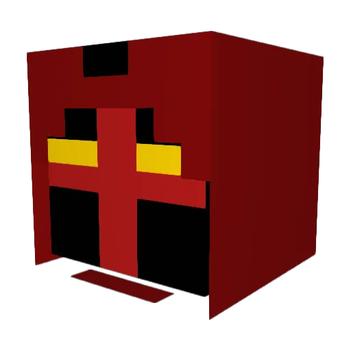 Rilintar Minecraft avatar head, 3D render