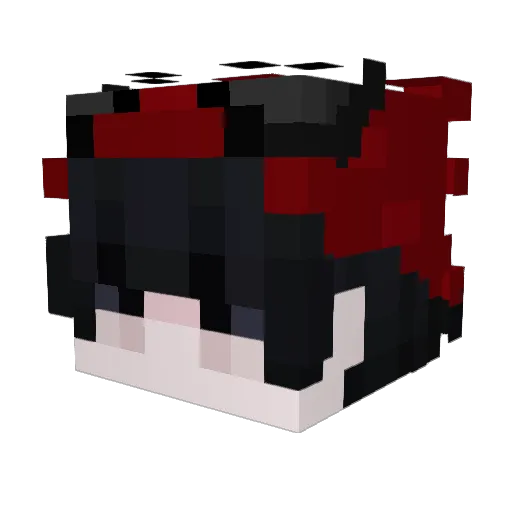 Rilmo25 Minecraft avatar head, 3D render