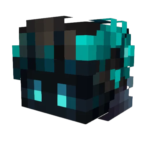 Rilms Minecraft avatar head, 3D render