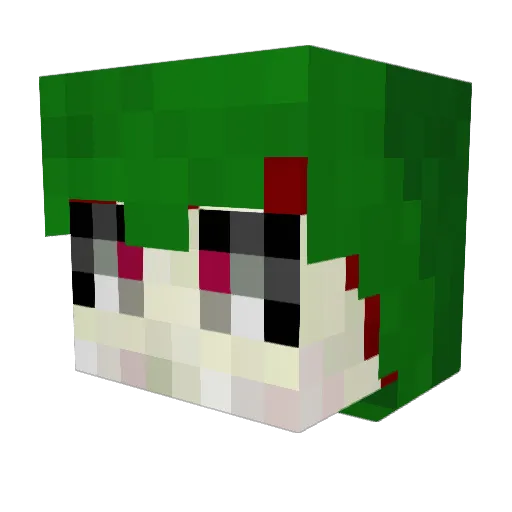 RilosaurusRex Minecraft avatar head, 3D render