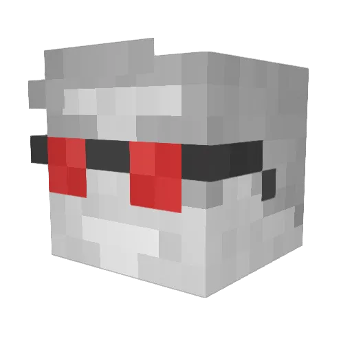 Riltov Minecraft avatar head, 3D render