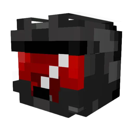 RilusTheKiller Minecraft avatar head, 3D render
