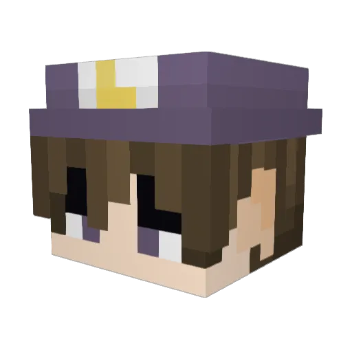 Rilys_ Minecraft avatar head, 3D render