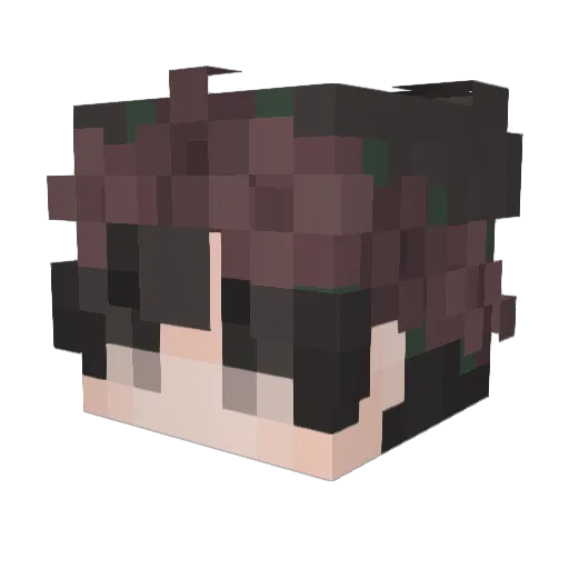 RimPix Minecraft avatar head, 3D render