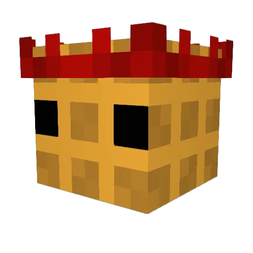 Rimefall Minecraft avatar head, 3D render