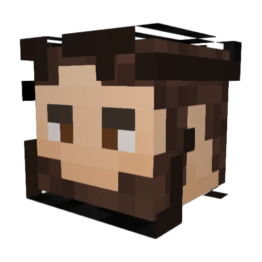 RimiSkiller Minecraft avatar head, 3D render