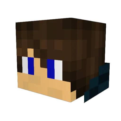 RimiTM Minecraft avatar head, 3D render