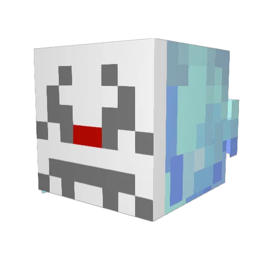 Rimru_urmiR Minecraft avatar head, 3D render