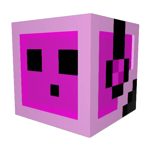 Rimucchi Minecraft avatar head, 3D render