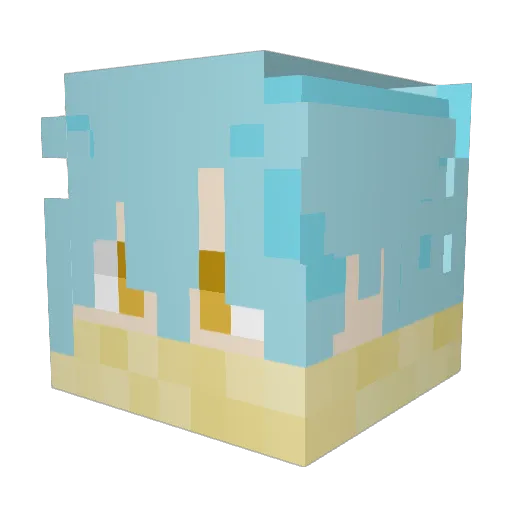 Rimurim Minecraft avatar head, 3D render