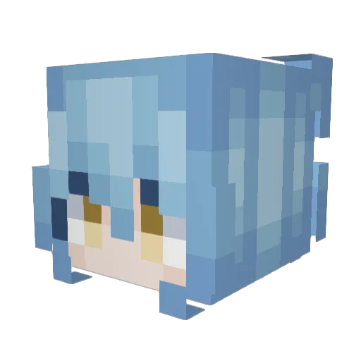 RimuruTempestDk Minecraft avatar head, 3D render