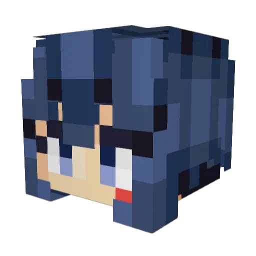 Rimuru_Slayer Minecraft avatar head, 3D render