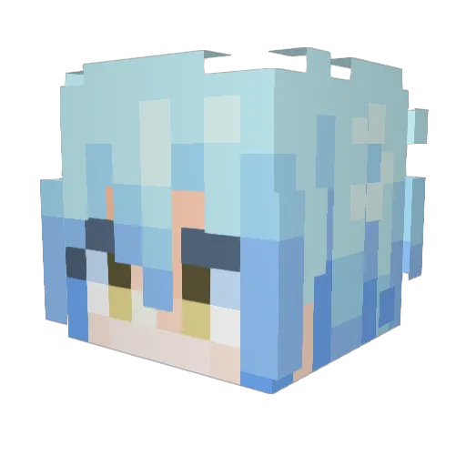Rimuru_Tempest57 Minecraft avatar head, 3D render