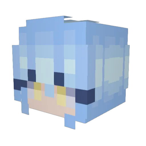 Rimuru_TempestHD Minecraft avatar head, 3D render