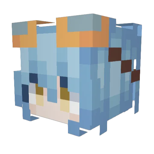 Rimuru_UvU Minecraft avatar head, 3D render