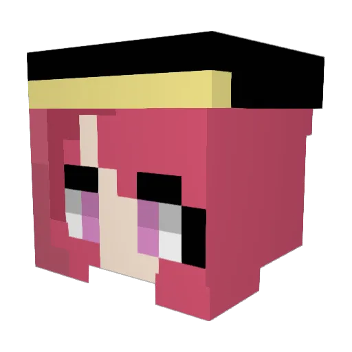 Rimuru__ Minecraft avatar head, 3D render