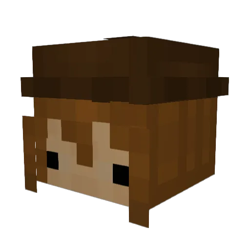 Rin2L8 Minecraft avatar head, 3D render