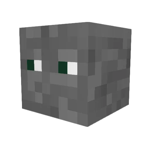Rin707 Minecraft avatar head, 3D render