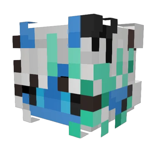 RinCottonPrince Minecraft avatar head, 3D render