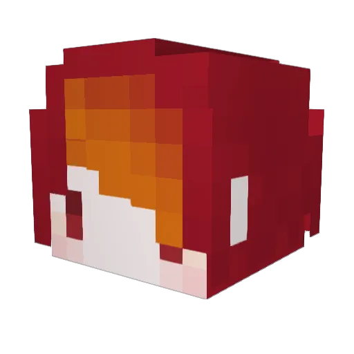 RinKou9097 Minecraft avatar head, 3D render