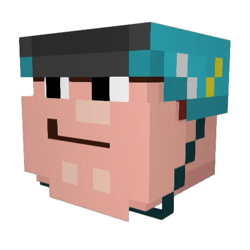 RinNguyen02 Minecraft avatar head, 3D render
