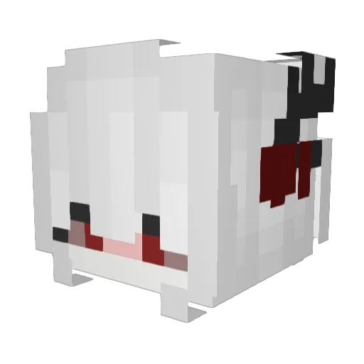 RinQuasa Minecraft avatar head, 3D render