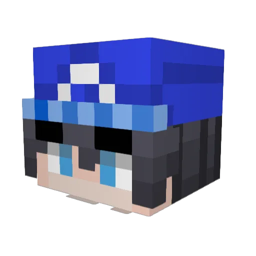 RinRain500 Minecraft avatar head, 3D render