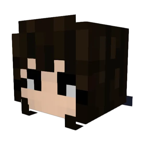 RinRinOne Minecraft avatar head, 3D render