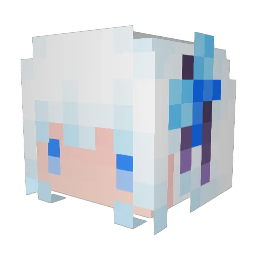 RinStrikeMC Minecraft avatar head, 3D render