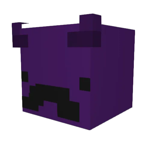 Rin_Gos Minecraft avatar head, 3D render