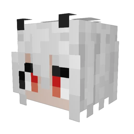 Rin_Le Minecraft avatar head, 3D render