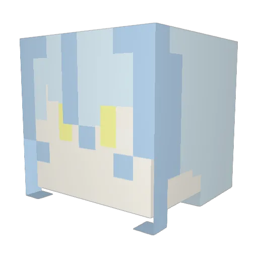 Rin_Okuren Minecraft avatar head, 3D render