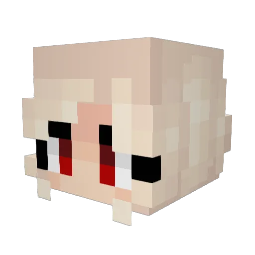 Rin_chan1234 Minecraft avatar head, 3D render