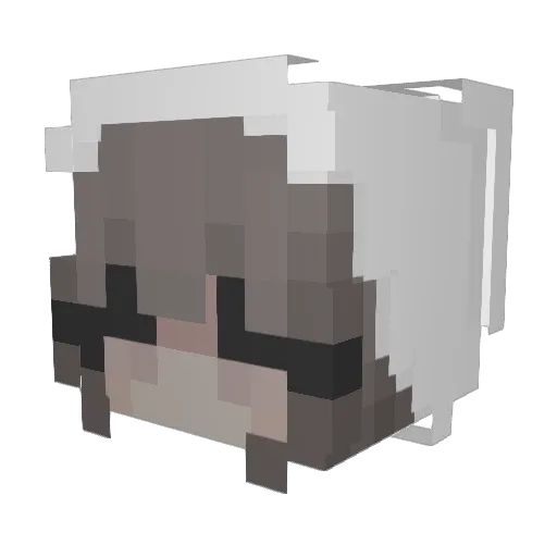 RinaLise Minecraft avatar head, 3D render