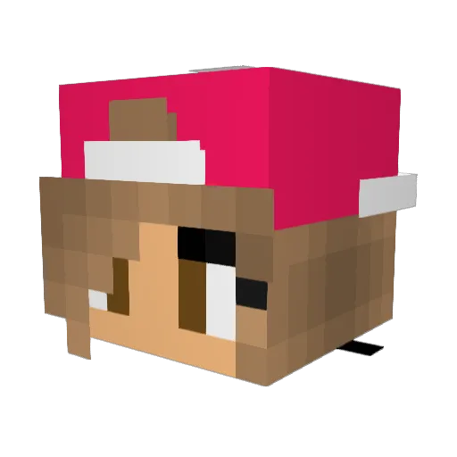 RinaPlayz Minecraft avatar head, 3D render